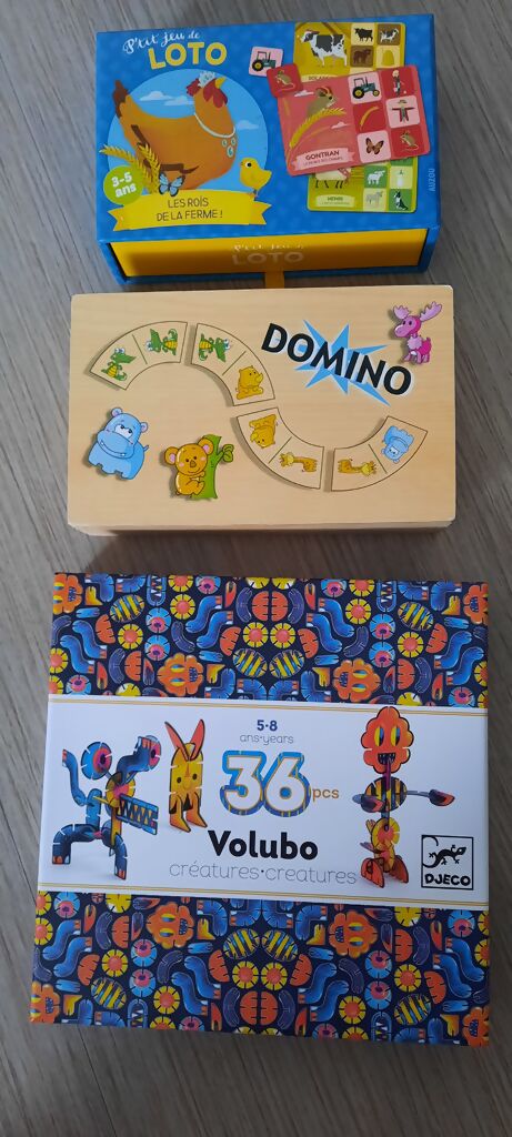 X3 Jeux LOTO - DOMINO - VOLUBO